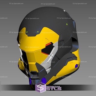cosplay stl files anthem online game helmet ranger javelin 3d print model - Mito3D