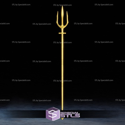 cosplay stl file aquaman 2 tridente 3d stampa speciale 3d print model - Mito3D