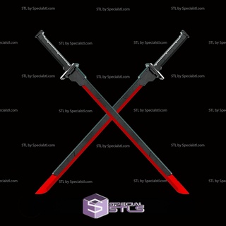 cosplay stl archivos blindado Consorcio inactivo espadas 3d impresión usable 3d print model - Mito3D