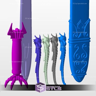 cosplay stl files arrow ras al ghul sword 3d print model - Mito3D
