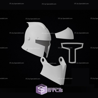 cosplay stl arquivos barts medieval arco capacete 3d impressão modelo 3d print model - Mito3D