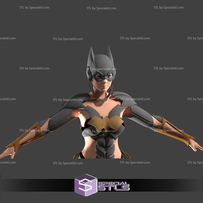 cosplay stl dateien batgirl rüstung spezialstl 3d print model - Mito3D