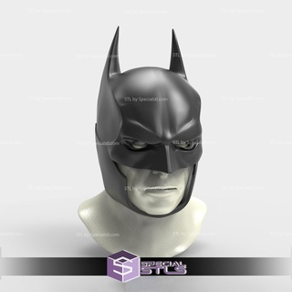 cosplay stl files batman arkham cowl 3d print wearable 3d print model - Mito3D
