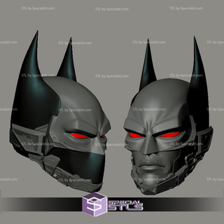 cosplay stl arquivos batman capacete 3d print model - Mito3D