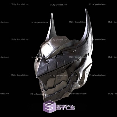 cosplay stl files batman dark steel helmet specialstl 3d print model - Mito3D