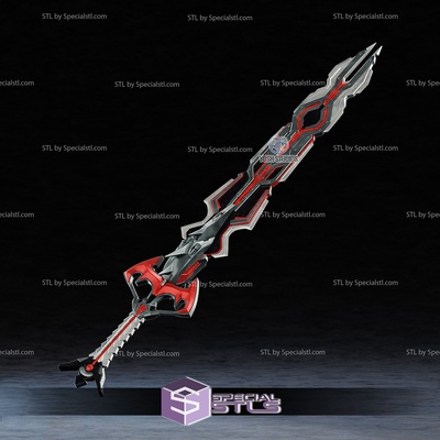 cosplay stl files batman hellbat sword 3d print specialstl 3d print model - Mito3D
