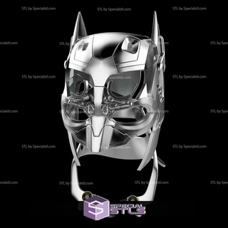 cosplay stl archivos batman tecnología capucha casco 3d print model - Mito3D