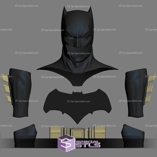 Cosplay stl Dateien Batman Übermensch Motorhaube Gürtel Stulpe Handschuh 3d print model - Mito3D