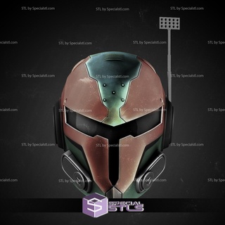 cosplay stl files beebox bounty hunter helmet wearable 3d print model - Mito3D