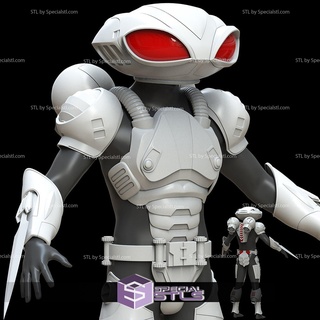 cosplay stl files black manta helmet armor 3d print model - Mito3D