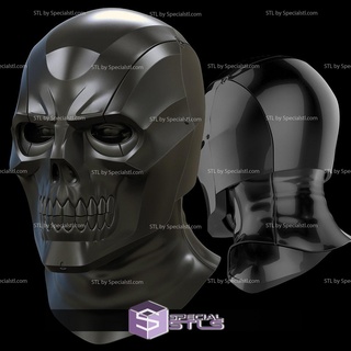 cosplay stl files black mask arkham knight helmet 3d print model - Mito3D