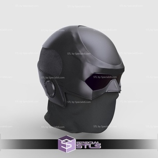 cosplay stl archivos negro casco Niños 3d impresión usable 3d print model - Mito3D