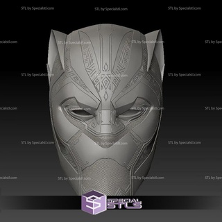 cosplay stl files black panther helmet 2018 cosplay stl files black panther helmet 2018  3d print model - Mito3D