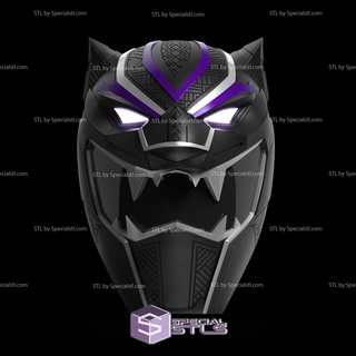 Cosplay stl Dateien schwarz Panther Ranger Helm tragbar 3d drucken 3d print model - Mito3D