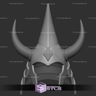 cosplay stl files blue ronin warrior helmet 3d print model - Mito3D