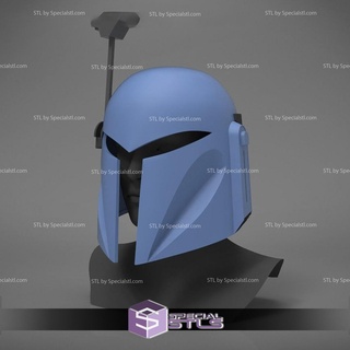 cosplay stl files bo-katan helm headband 3d print model - Mito3D