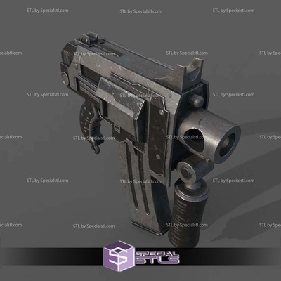 cosplay stl files bolt pistol warhammer 40k specialstl 3d print model - Mito3D