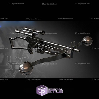 cosplay stl files bowcaster wookiee crossbow 3d print model - Mito3D