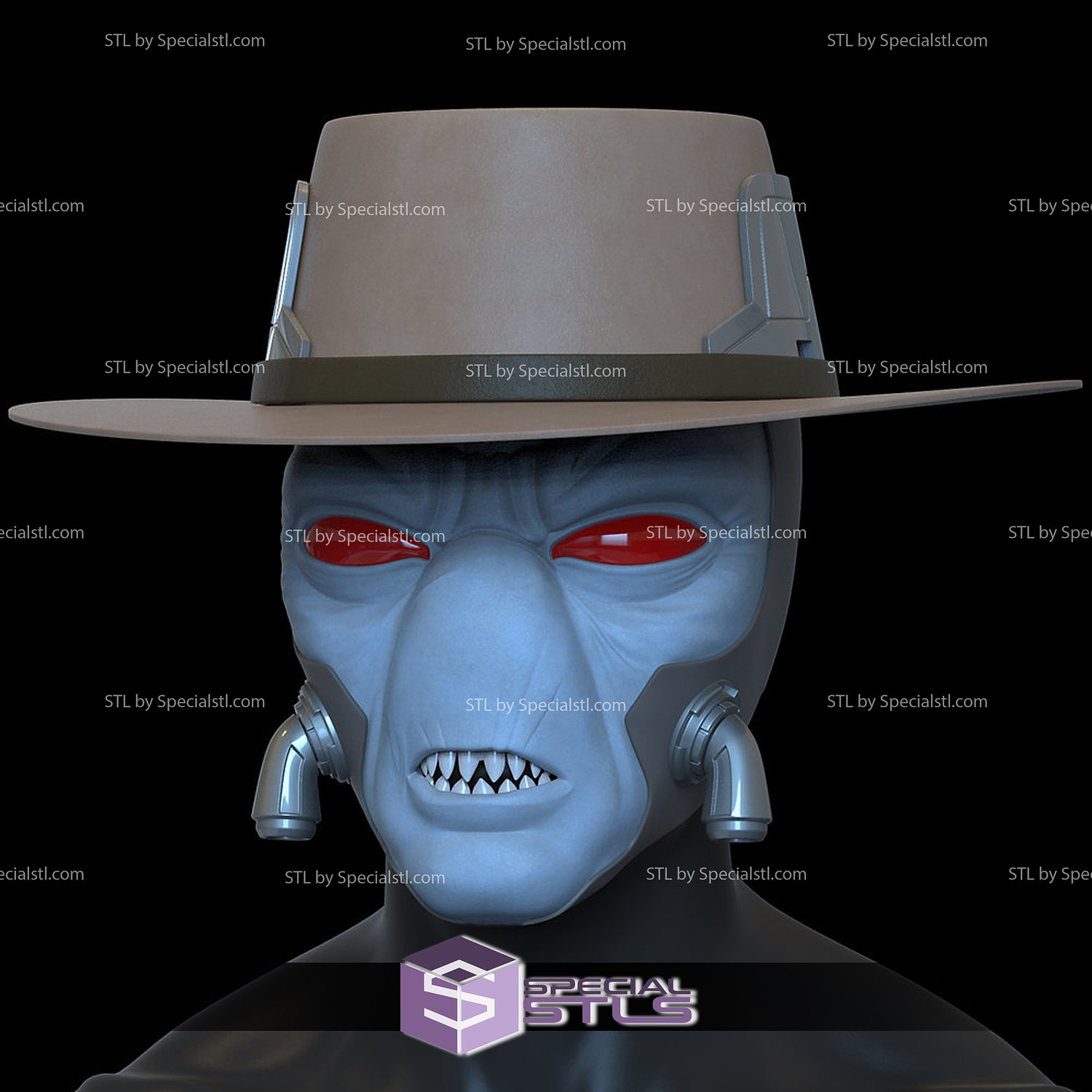 cosplay stl archivos canalla perdición sombrero máscara estrella guerras casco 3D print model - Mito3D