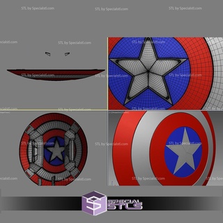 cosplay stl dossiers capitaine Amérique civil guerre bouclier 3d print model - Mito3D
