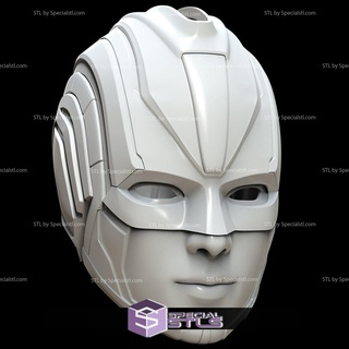 cosplay stl dossiers capitaine merveille 2019 film casque 3d print model - Mito3D