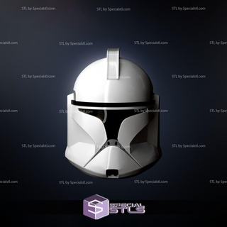 cosplay stl arquivos clone capacete ataque clones Estágio 1 3d print model - Mito3D