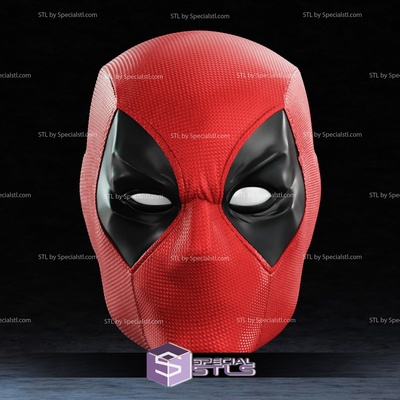 kostüm oyunu stl dosyalar komik deadpool maske özel 3d print model - Mito3D