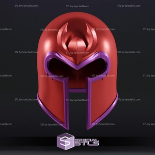 cosplay stl files comic magneto helmet 3d print wearable 3d print model - Mito3D