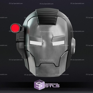cosplay stl arquivos quadrinho guerra máquina capacete vestível 3d impressão 3d print model - Mito3D