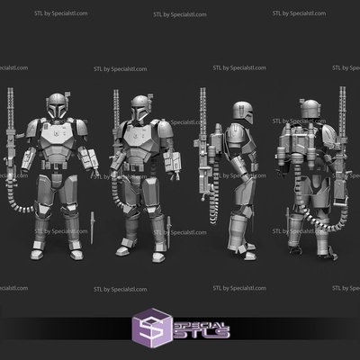 cosplay stl files custom heavy infantry mandalorian armor specialstl 3d print model - Mito3D