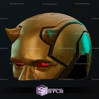 cosplay stl files daredevil helmet hulk series 3d print wearable 3d print model - Mito3D