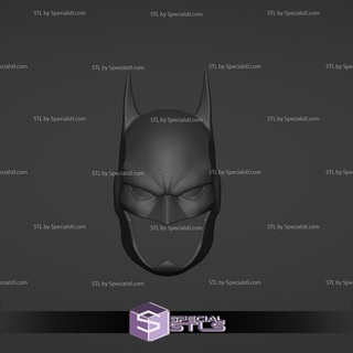 cosplay stl archivos dcau batman casco 3d impresión usable 3d print model - Mito3D