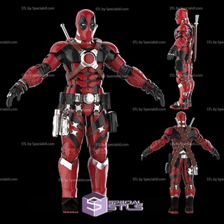 cosplay stl files deadpool armor v3 3d print model - Mito3D