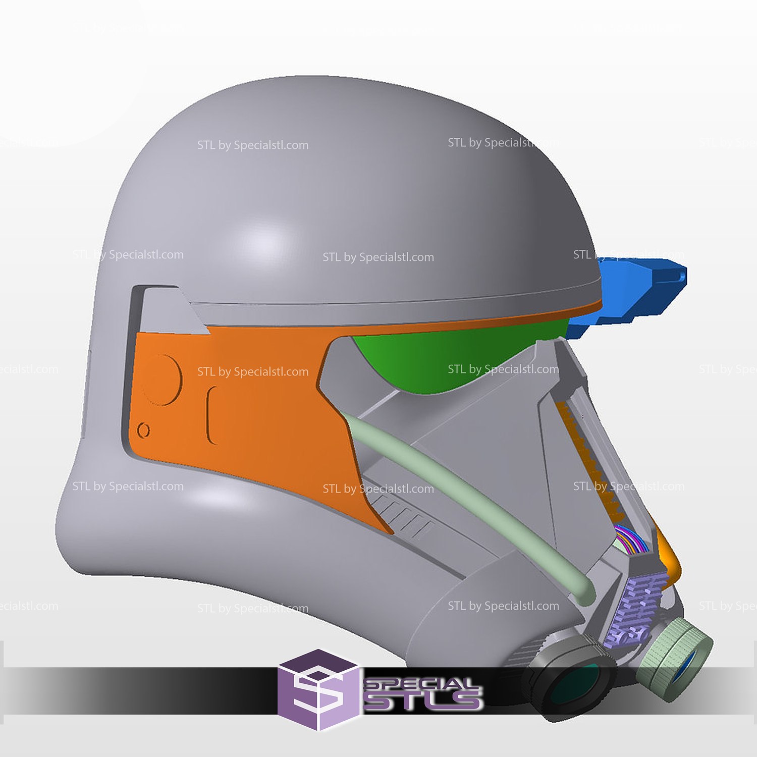 cosplay stl archivos muerte soldado casco 3D print model - Mito3D