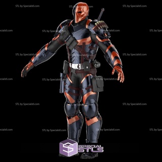 cosplay stl files deathstroke arkham knight armor suit classic 3d print model - Mito3D