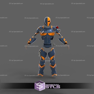 cosplay stl files deathstroke arkham series armor 3d print wearable 3d print model - Mito3D