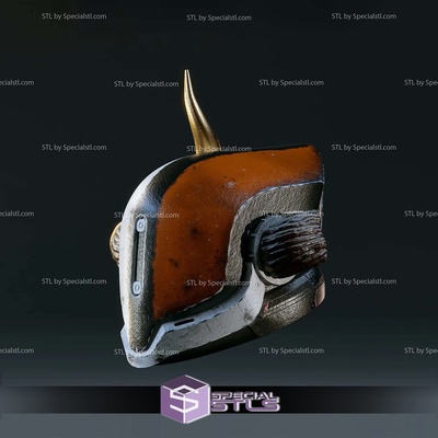 cosplay stl files destiny shaxx helmet specialstl 3d print model - Mito3D