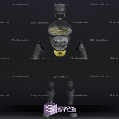 cosplay stl archivos detective batman armadura 3d impresión especialstl 3d print model - Mito3D