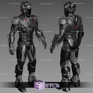 cosplay stl files dmk-1 armor robot suit 3d print model - Mito3D