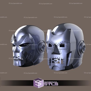 cosplay stl archivos dr condenar casco v2 3d impresión usable 3d print model - Mito3D