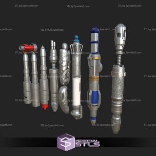 cosplay stl files dr sonic screw drivers 3d print model - Mito3D