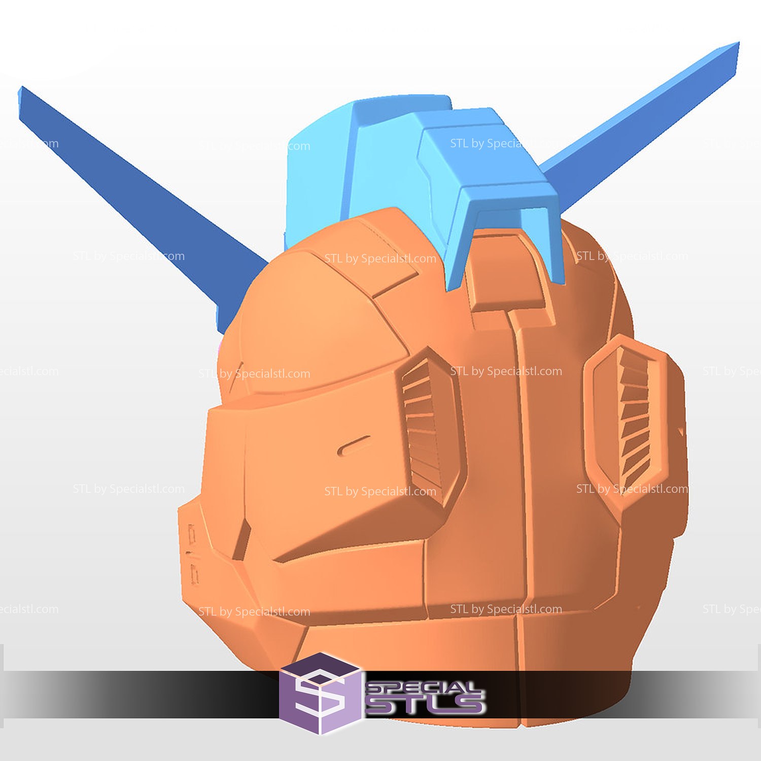 cosplay stl File duello gundam assalto sudario casco 3D print model - Mito3D