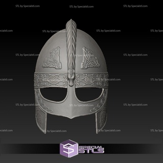 cosplay stl arquivos eowyn capacete senhor anel 3d impressão estatueta 3d print model - Mito3D