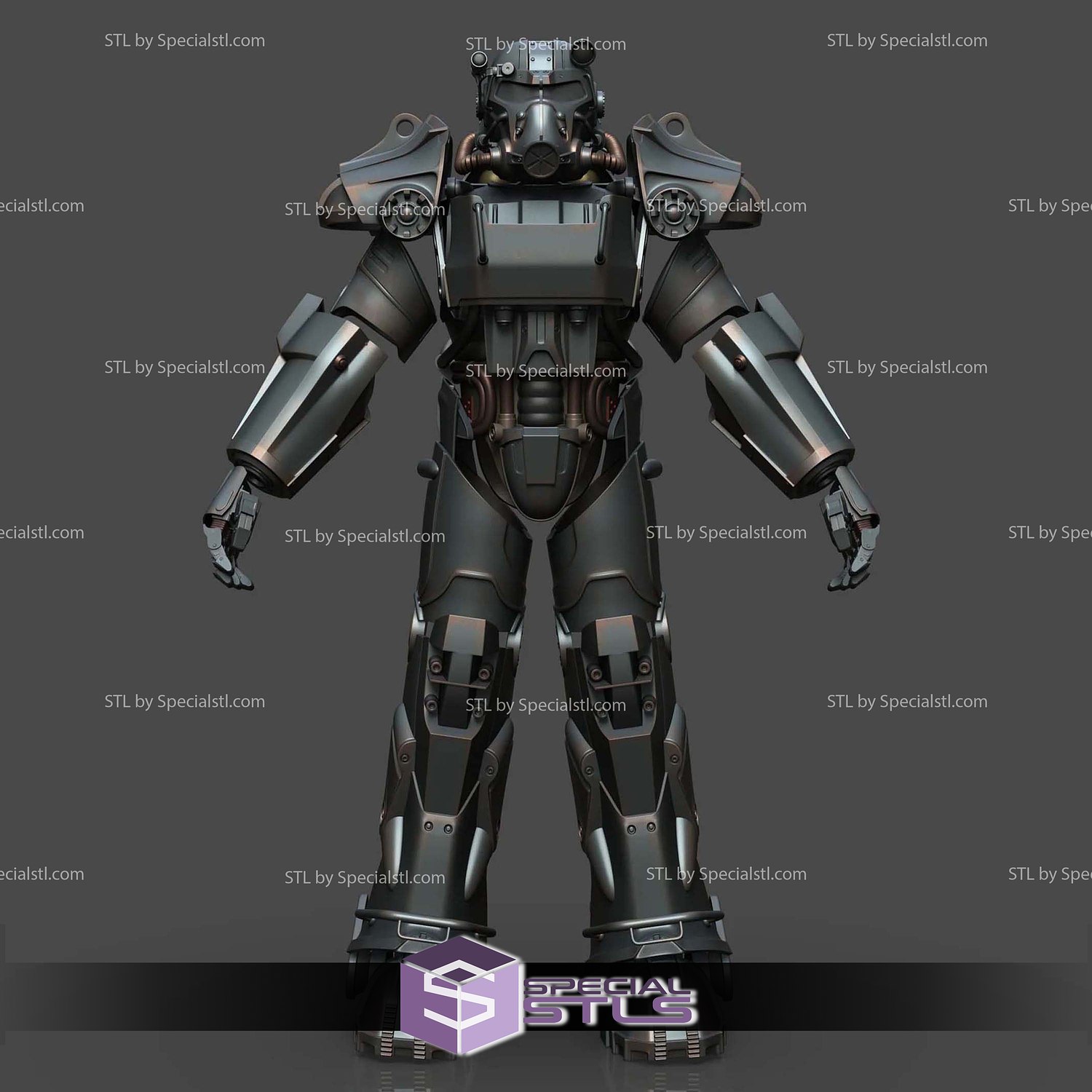 cosplay stl files fallout t60 power armor specialstl 3D print model - Mito3D