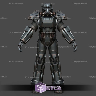 cosplay stl archivos caer t60 armadura especialstl 3d print model - Mito3D