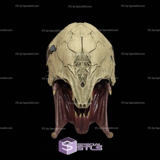 cosplay stl files feral predator prey mask 3d print wearable 3d print model - Mito3D