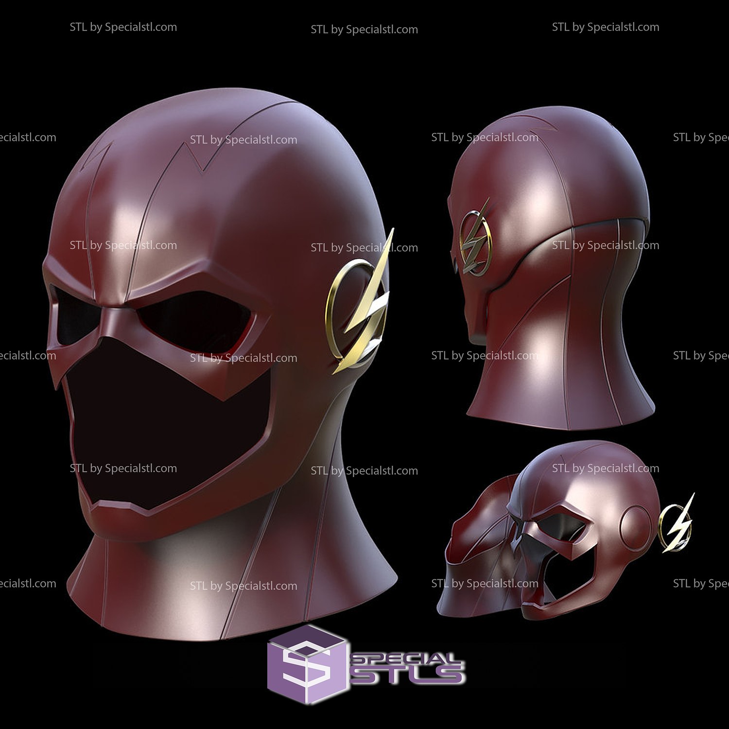 cosplay stl archivos destello clásico cw casco 3D print model - Mito3D