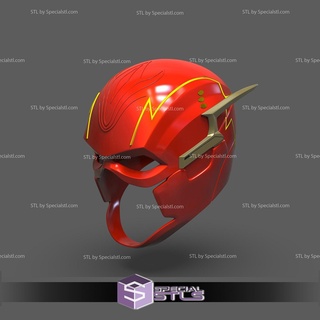 cosplay stl archivos destello casco usable 3d print model - Mito3D