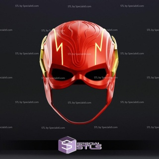 cosplay stl files flash helmet v2 wearable 3d print 3d print model - Mito3D