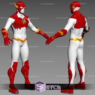 cosplay stl files flash injustice full body armor suit 3d print model - Mito3D